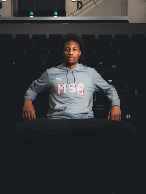 SWEAT A CAPUCHE MSB ADULTE 25/26 - GRIS