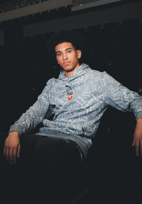 HOODIE "LION MSB" ADULTE 25/26 - GRIS