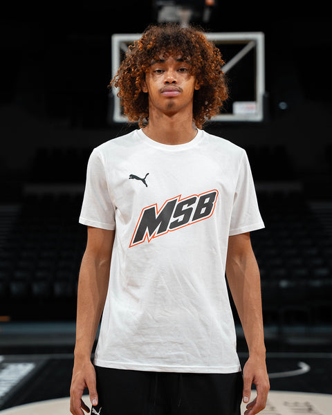 T-SHIRT MANCHES COURTES MSB JUNIOR 24/25 - BLANC