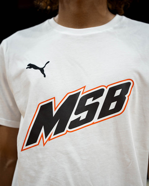 T-SHIRT MANCHES COURTES MSB JUNIOR 24/25 - BLANC