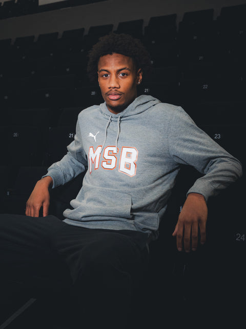 SWEAT A CAPUCHE MSB ADULTE 25/26 - GRIS