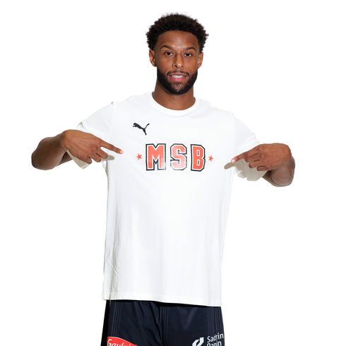 T-SHIRT MANCHES COURTES BLANC MSB JUNIOR